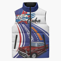 Personalized Cuba Liberation Day 1958-2026 Sleeveless Puffer Jacket Cuba Libre Car - Wonder Print Shop