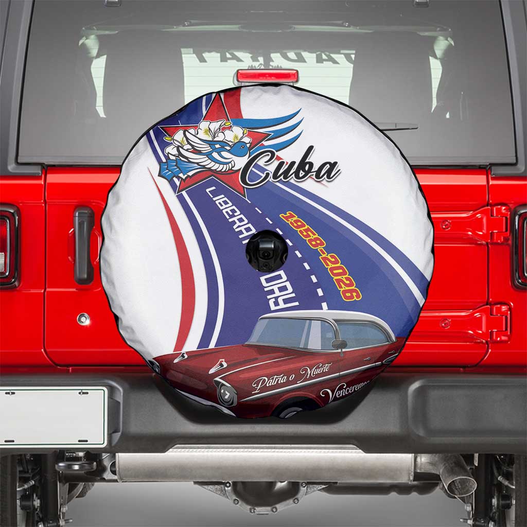 Cuba Liberation Day 1958-2026 Spare Tire Cover Cuba Libre Car - Wonder Print Shop