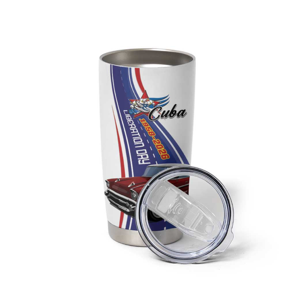 Personalized Cuba Liberation Day 1958-2026 Tumbler Cup Cuba Libre Car - Wonder Print Shop