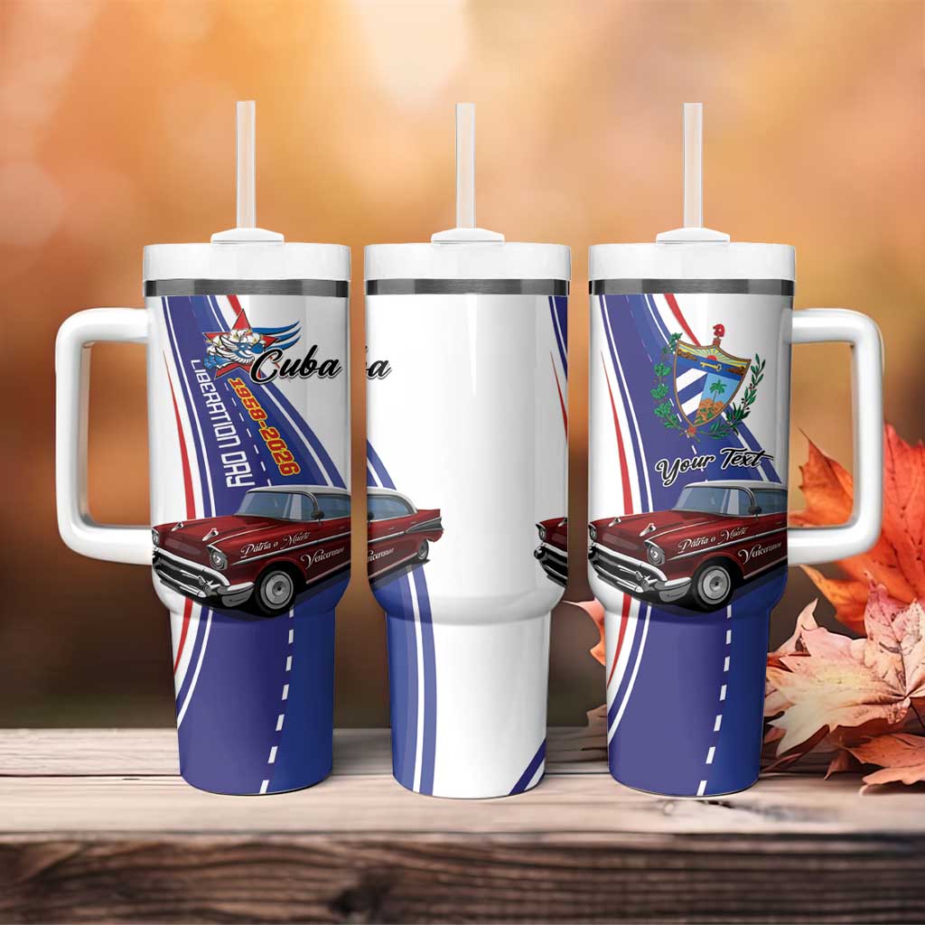 Personalized Cuba Liberation Day 1958-2026 Tumbler With Handle Cuba Libre Car - Wonder Print Shop