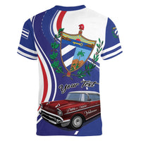 Personalized Cuba Liberation Day 1958-2026 Women V-Neck T-Shirt Cuba Libre Car - Wonder Print Shop