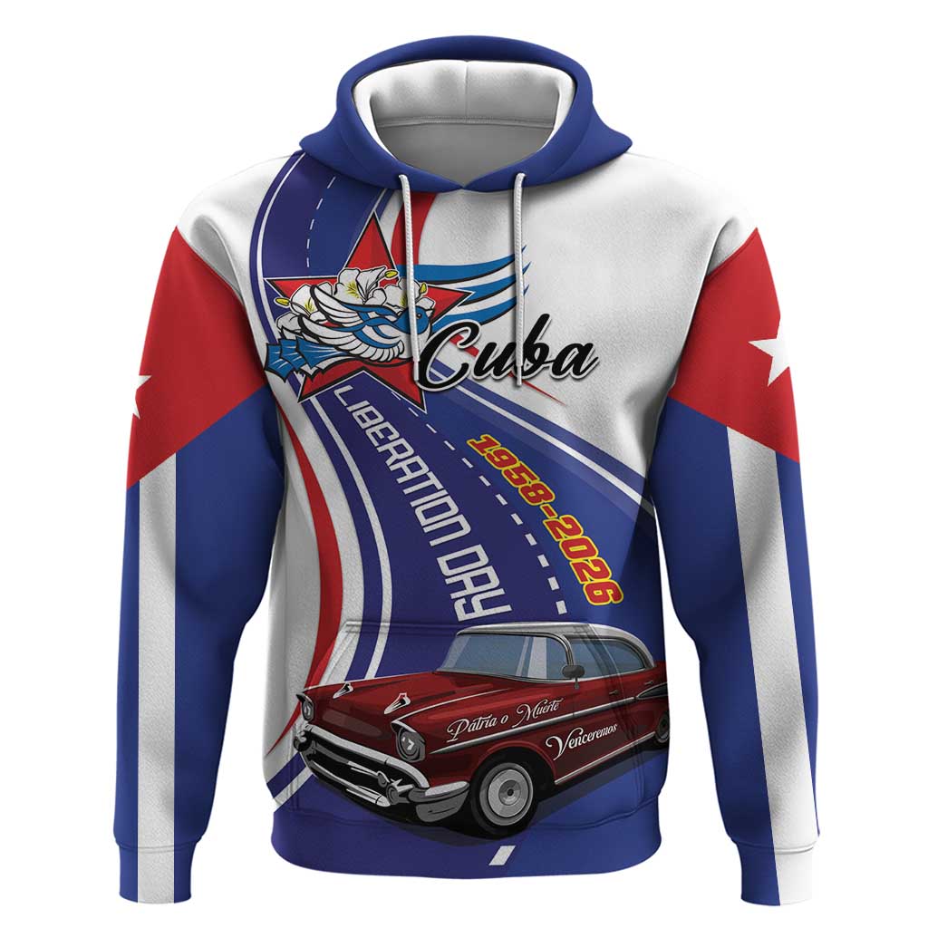 Personalized Cuba Liberation Day 1958-2026 Zip Hoodie Cuba Libre Car - Wonder Print Shop