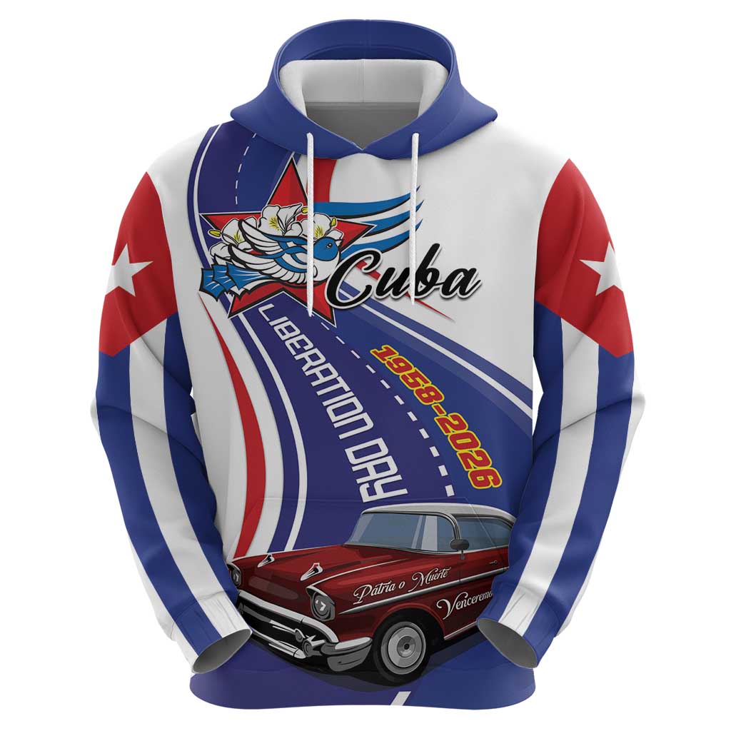 Personalized Cuba Liberation Day 1958-2026 Zip Hoodie Cuba Libre Car - Wonder Print Shop