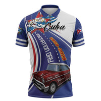 Personalized Cuba Liberation Day 1958-2026 Zipper Polo Shirt Cuba Libre Car - Wonder Print Shop