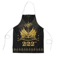 Ayiti 222nd Independence Day Anniversary Apron Haiti Gold VeVe Pattern - Wonder Print Shop