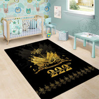 Ayiti 222nd Independence Day Anniversary Area Rug Haiti Gold VeVe Pattern - Wonder Print Shop