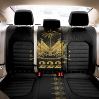 Ayiti 222nd Independence Day Anniversary Back Car Seat Cover Haiti Gold VeVe Pattern - Wonder Print Shop