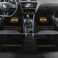 Ayiti 222nd Independence Day Anniversary Car Mats Haiti Gold VeVe Pattern - Wonder Print Shop