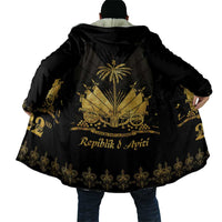 Ayiti 222nd Independence Day Anniversary Cloak Haiti Gold VeVe Pattern - Wonder Print Shop