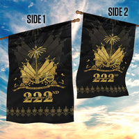 Ayiti 222nd Independence Day Anniversary Garden Flag Haiti Gold VeVe Pattern - Wonder Print Shop