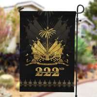 Ayiti 222nd Independence Day Anniversary Garden Flag Haiti Gold VeVe Pattern - Wonder Print Shop