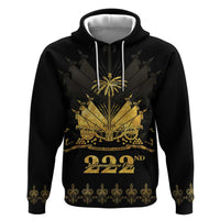 Ayiti 222nd Independence Day Anniversary Hoodie Haiti Gold VeVe Pattern - Wonder Print Shop