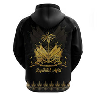 Ayiti 222nd Independence Day Anniversary Hoodie Haiti Gold VeVe Pattern - Wonder Print Shop
