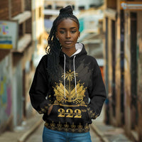 Ayiti 222nd Independence Day Anniversary Hoodie Haiti Gold VeVe Pattern - Wonder Print Shop