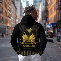 Ayiti 222nd Independence Day Anniversary Hoodie Haiti Gold VeVe Pattern - Wonder Print Shop