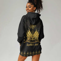 Ayiti 222nd Independence Day Anniversary Hoodie Dress Haiti Gold VeVe Pattern - Wonder Print Shop
