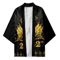 Ayiti 222nd Independence Day Anniversary Kimono Haiti Gold VeVe Pattern - Wonder Print Shop
