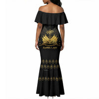 Ayiti 222nd Independence Day Anniversary Mermaid Dress Haiti Gold VeVe Pattern LT01
