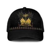Ayiti 222nd Independence Day Anniversary Mesh Trucker Cap Haiti Gold VeVe Pattern - Wonder Print Shop