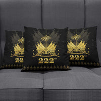 Ayiti 222nd Independence Day Anniversary Pillow Cover Haiti Gold VeVe Pattern - Wonder Print Shop