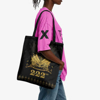 Ayiti 222nd Independence Day Anniversary Tote Bag Haiti Gold VeVe Pattern - Wonder Print Shop