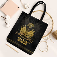 Ayiti 222nd Independence Day Anniversary Tote Bag Haiti Gold VeVe Pattern - Wonder Print Shop