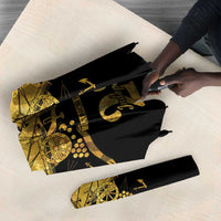 Ayiti 222nd Independence Day Anniversary Umbrella Haiti Gold VeVe Pattern - Wonder Print Shop