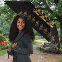 Ayiti 222nd Independence Day Anniversary Umbrella Haiti Gold VeVe Pattern - Wonder Print Shop