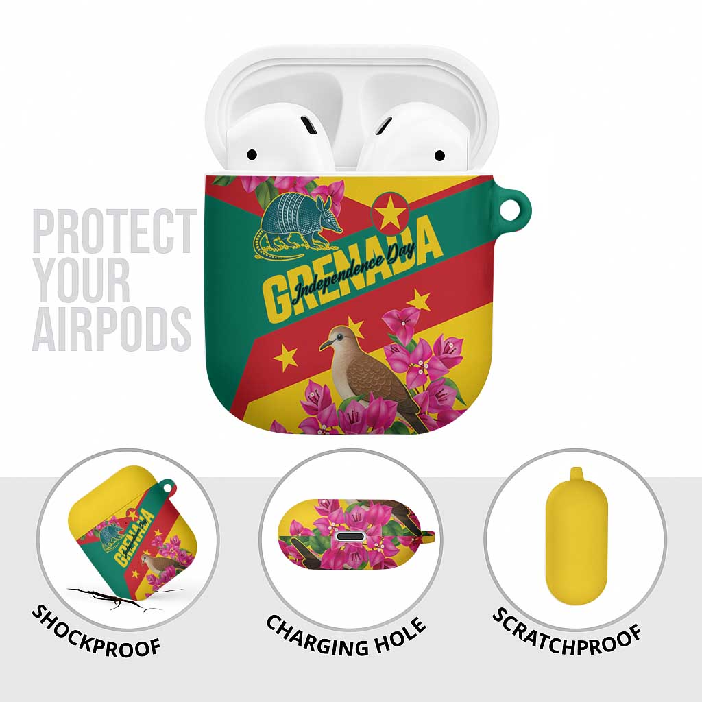Grenada Independence Day 1974 AirPods Case La Gwinad Dove Armadillo Together - Wonder Print Shop