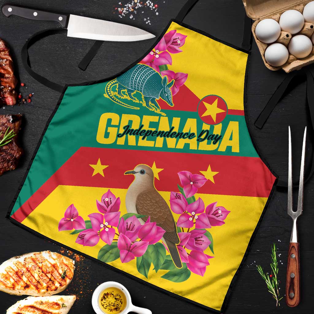 Grenada Independence Day 1974 Apron La Gwinad Dove Armadillo Together - Wonder Print Shop