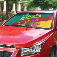 Grenada Independence Day 1974 Auto Sun Shade La Gwinad Dove Armadillo Together - Wonder Print Shop