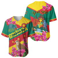 Personalized Grenada Independence Day 1974 Baseball Jersey La Gwinad Dove Armadillo Together - Wonder Print Shop