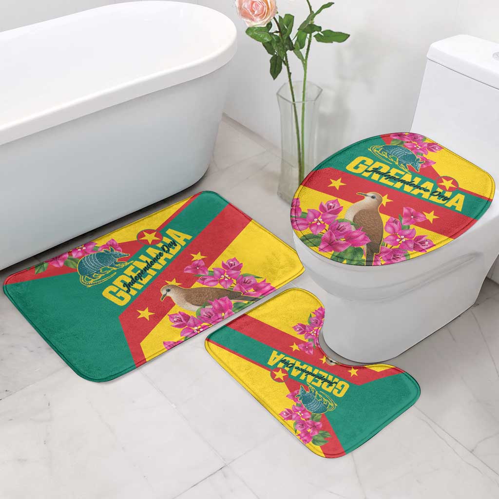Grenada Independence Day 1974 Bathroom Set La Gwinad Dove Armadillo Together - Wonder Print Shop