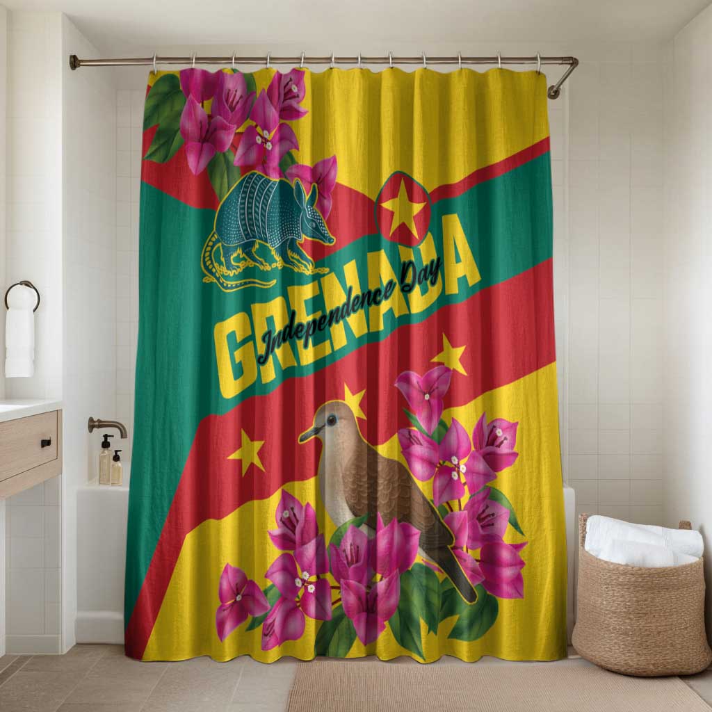 Grenada Independence Day 1974 Bathroom Set La Gwinad Dove Armadillo Together - Wonder Print Shop