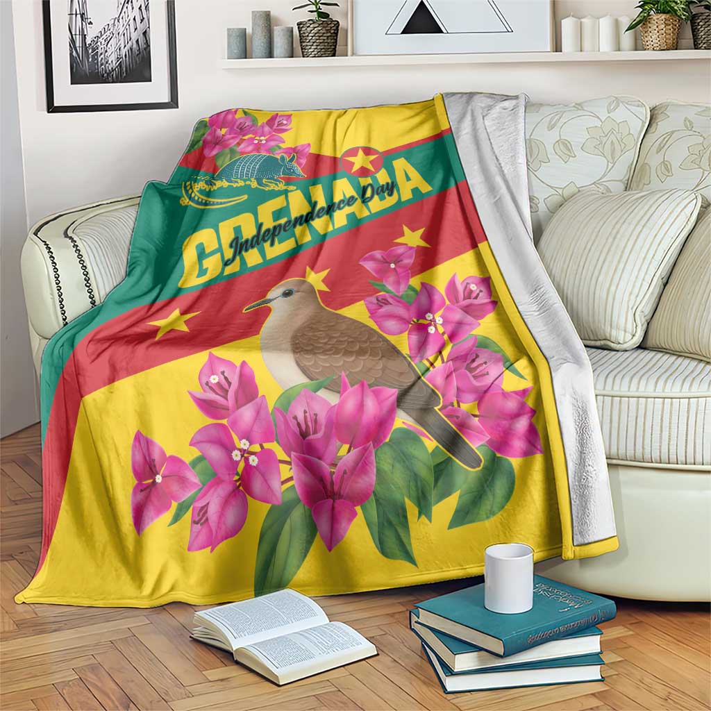 Grenada Independence Day 1974 Blanket La Gwinad Dove Armadillo Together - Wonder Print Shop