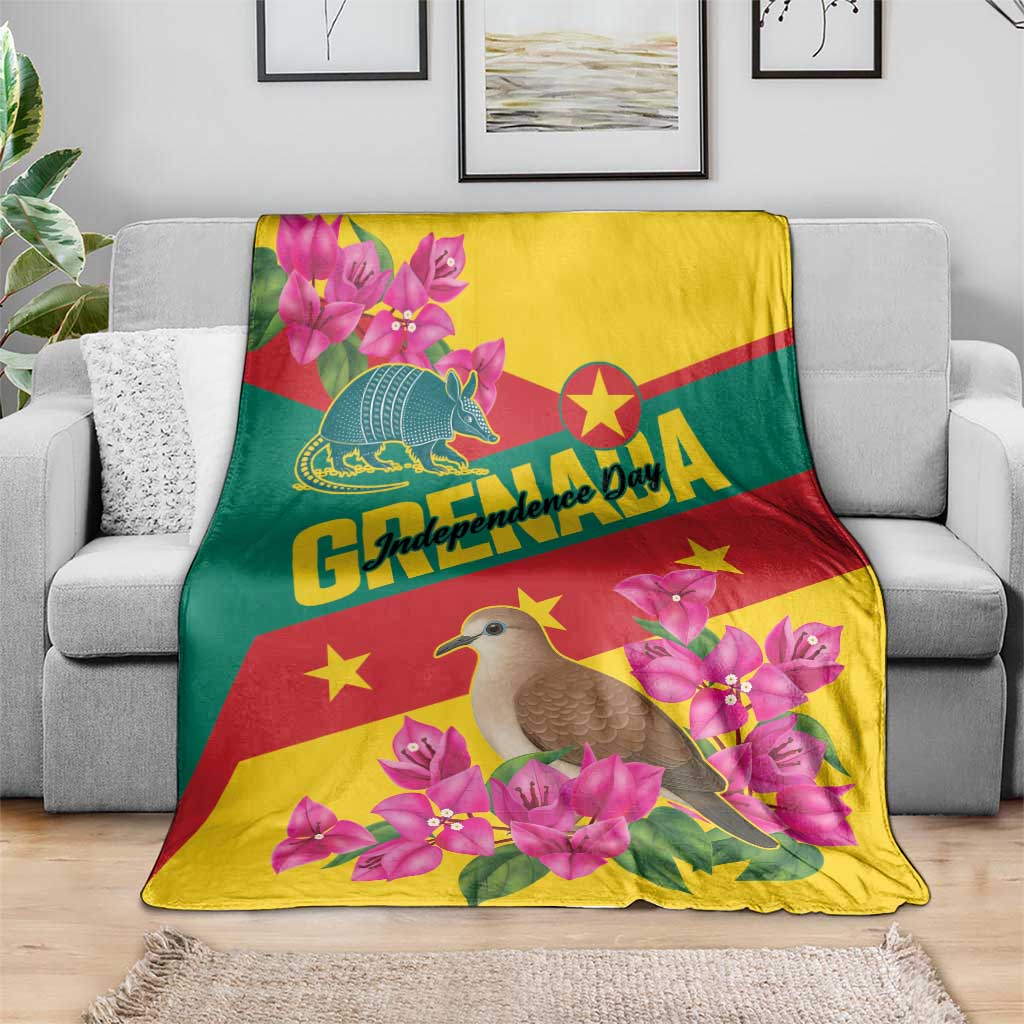 Grenada Independence Day 1974 Blanket La Gwinad Dove Armadillo Together - Wonder Print Shop