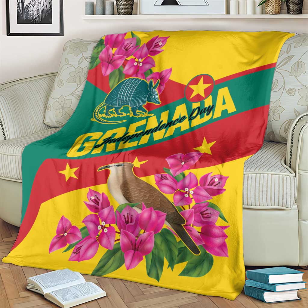 Grenada Independence Day 1974 Blanket La Gwinad Dove Armadillo Together - Wonder Print Shop