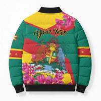 Personalized Grenada Independence Day 1974 Bomber Puffer Jacket La Gwinad Dove Armadillo Together - Wonder Print Shop