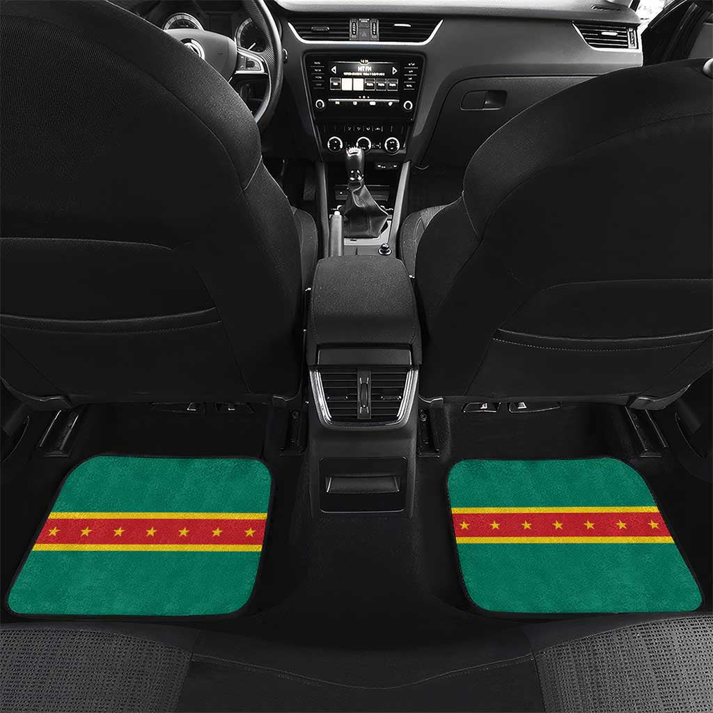 Personalized Grenada Independence Day 1974 Car Mats La Gwinad Dove Armadillo Together - Wonder Print Shop
