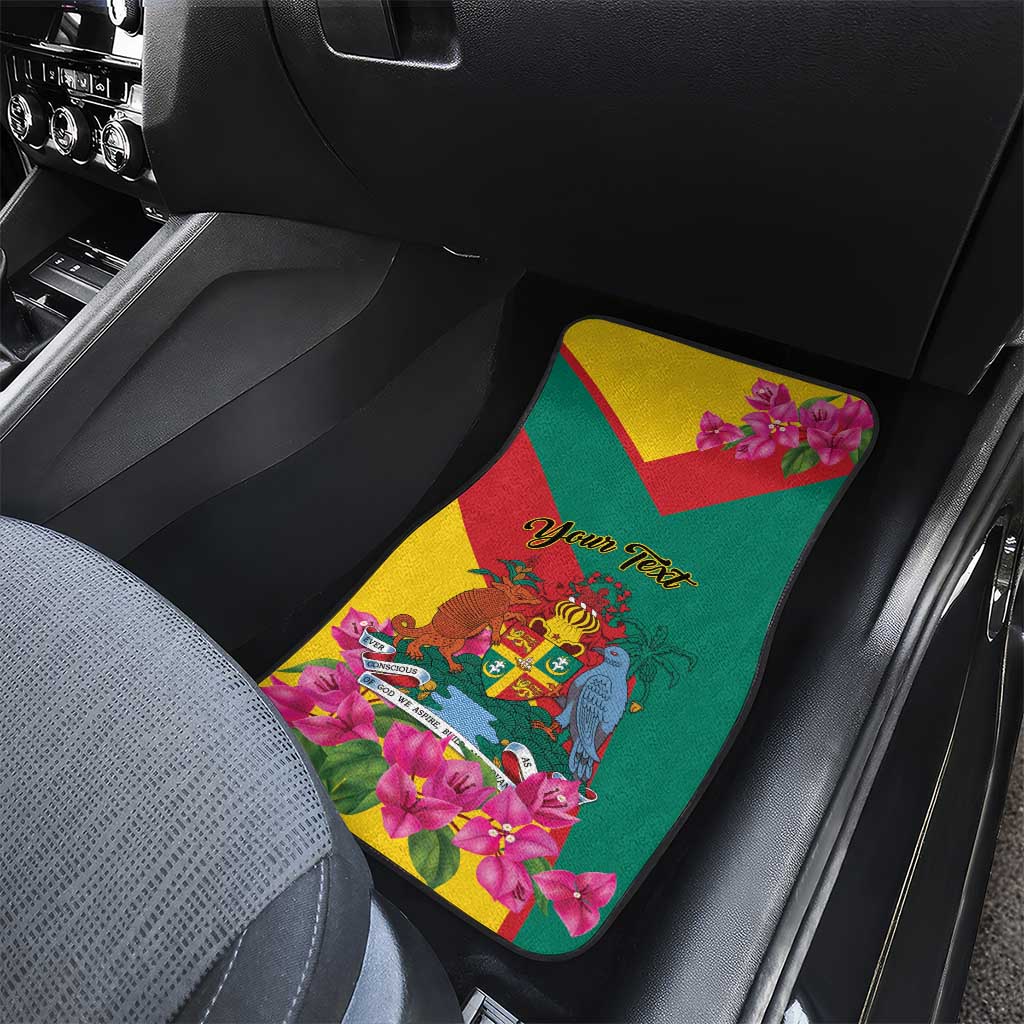 Personalized Grenada Independence Day 1974 Car Mats La Gwinad Dove Armadillo Together - Wonder Print Shop