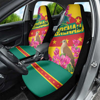 Grenada Independence Day 1974 Car Seat Cover La Gwinad Dove Armadillo Together - Wonder Print Shop