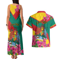 Personalized Grenada Independence Day 1974 Couples Matching Tank Maxi Dress and Hawaiian Shirt La Gwinad Dove Armadillo Together - Wonder Print Shop