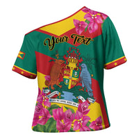 Personalized Grenada Independence Day 1974 Cross Shoulder Shirt La Gwinad Dove Armadillo Together - Wonder Print Shop