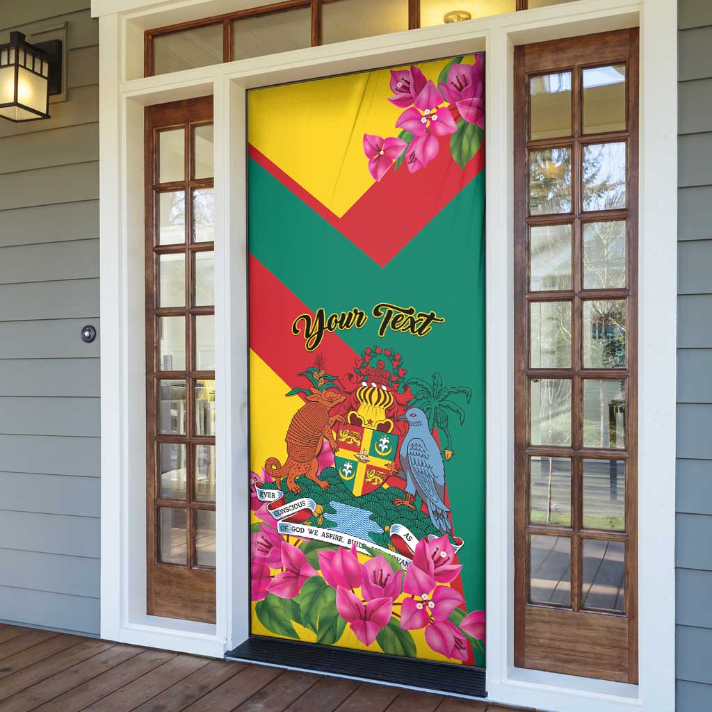Personalized Grenada Independence Day 1974 Door Cover La Gwinad Dove Armadillo Together - Wonder Print Shop
