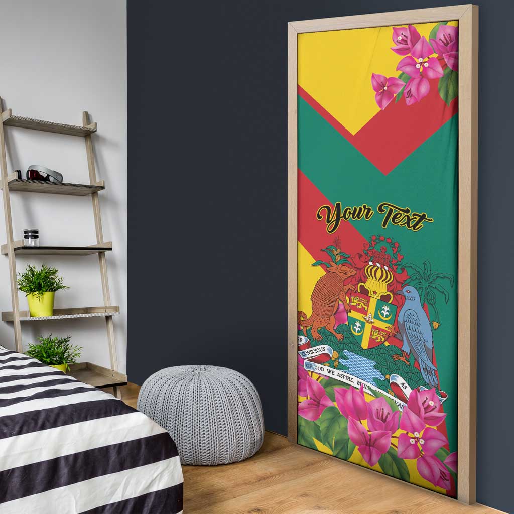 Personalized Grenada Independence Day 1974 Door Cover La Gwinad Dove Armadillo Together - Wonder Print Shop