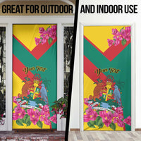 Personalized Grenada Independence Day 1974 Door Cover La Gwinad Dove Armadillo Together - Wonder Print Shop