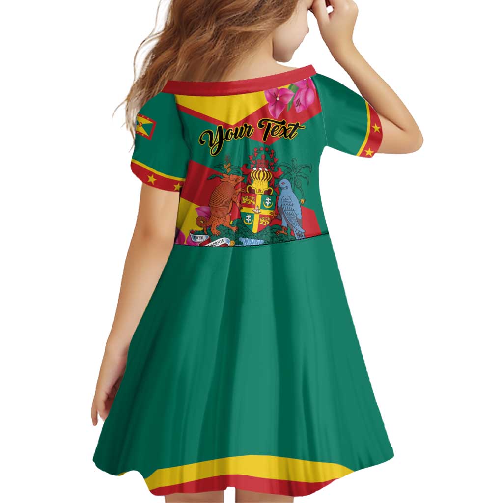 Personalized Grenada Independence Day 1974 Family Matching Off Shoulder Short Dress and Hawaiian Shirt La Gwinad Dove Armadillo Together - Wonder Print Shop