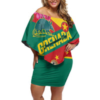 Personalized Grenada Independence Day 1974 Family Matching Off Shoulder Short Dress and Hawaiian Shirt La Gwinad Dove Armadillo Together - Wonder Print Shop