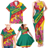 Personalized Grenada Independence Day 1974 Family Matching Tank Maxi Dress and Hawaiian Shirt La Gwinad Dove Armadillo Together - Wonder Print Shop