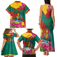 Personalized Grenada Independence Day 1974 Family Matching Tank Maxi Dress and Hawaiian Shirt La Gwinad Dove Armadillo Together - Wonder Print Shop